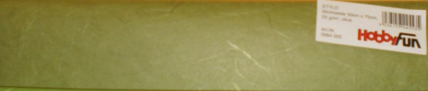 Strohseide  - 50 x 70 cm - olive